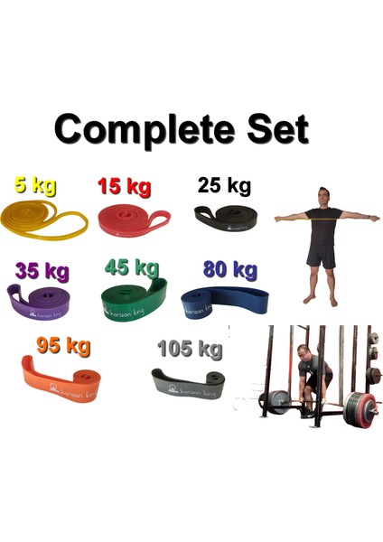 Direnç Lastiği Complete Set 8'li