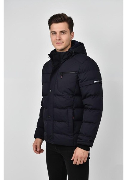 Erkek Kapüşonlu Iç Kürklü Spor Mont 99528 BGL-ST04880 fiyatları