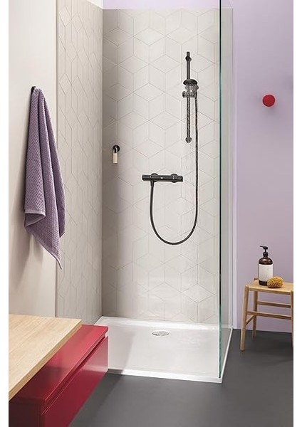 Start Quickfix Bornoz Askısı | Duş/banyo Aksesuarları | Mat Siyah | 411732430 modelleri