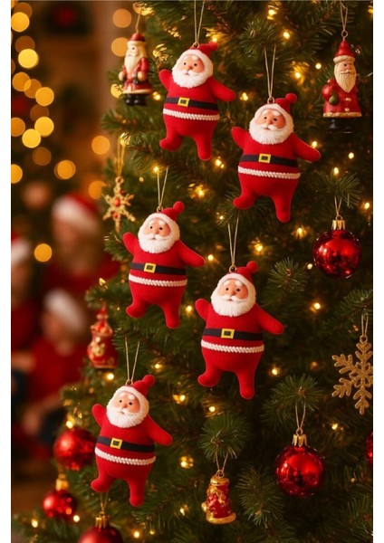 Yılbaşı Ağacı Süsü Mini Noel Baba 6'lı Set fiyatları