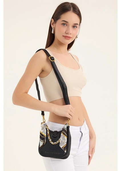 Mini Fularlı Çanta