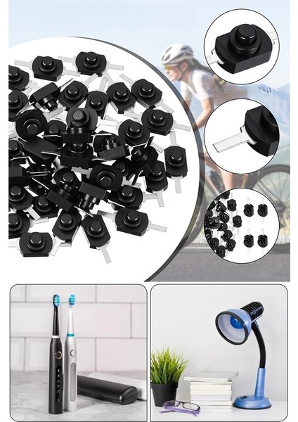 Mini Anahtar Arapuar Çıtçıt Anahtar 1 Adet Siyah Elektrik Devresi Için Açma Kapama Düğmesi Deney On / Off Siyah Anahtar modelleri