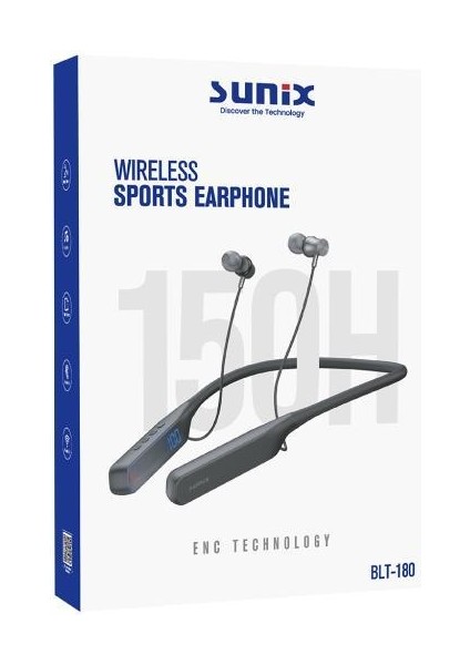 800 Mah Enc 150 Saat Oynatma Süreli Bluetooth Kulaklık BLT-180 indirimleri