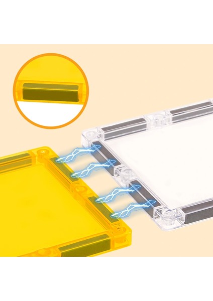 Renkli Manyetik Bloklar Fayans Yapı Taşları Mühendislik Serisi Eğitici Oyuncak 47 Parça indirimleri