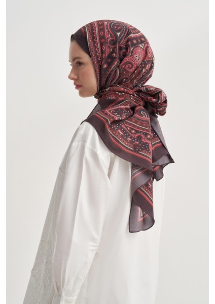 Sienna Bordo Nilla Pamuklu Şal fırsatları