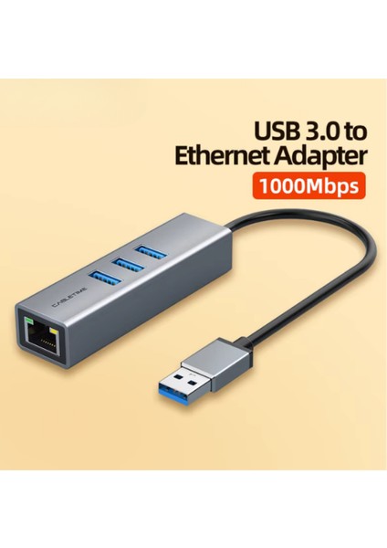 Hub With Ethernet Adaptör