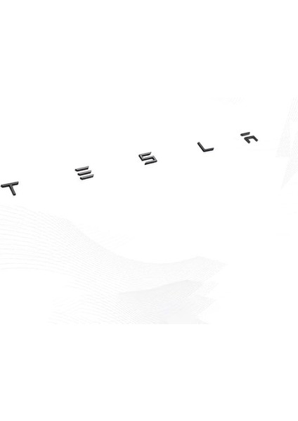 Tesla Model Y ile Uyumlu Bagaj Yazısı (Tesla) Siyah