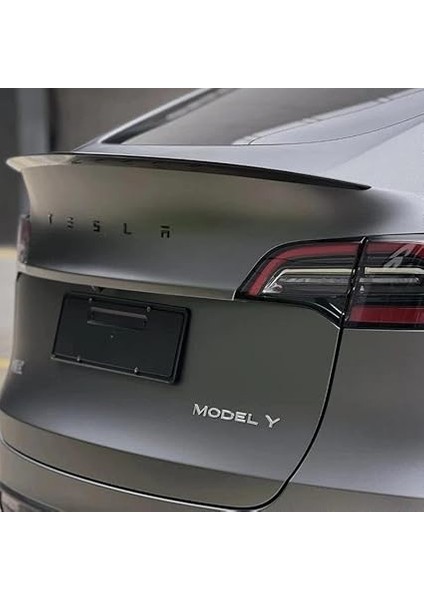 Tesla Model Y ile Uyumlu Bagaj Yazısı (Tesla) Siyah indirimleri