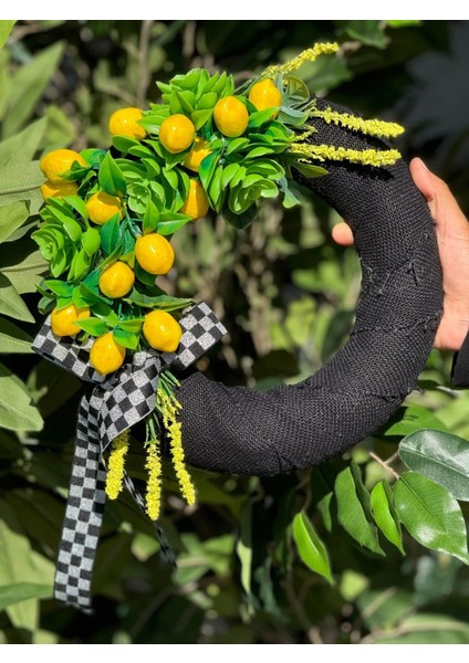 Yapay Çiçekli Kapı Süsü No:11