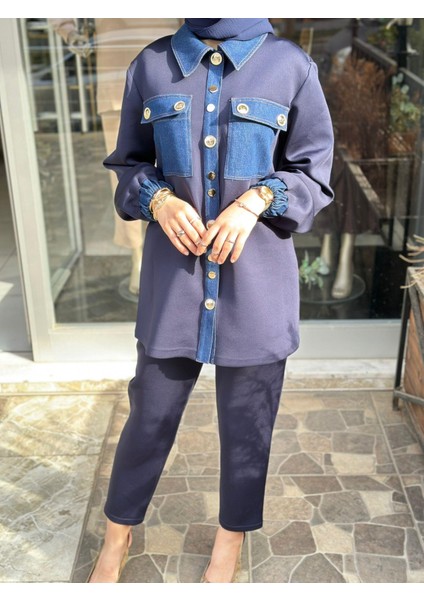 5053 Olvera Denim Garni Takım modelleri