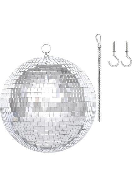 Uzatma Zinciri ve Asma Kancalı 20CM Ayna Topu Parti Disko Topu