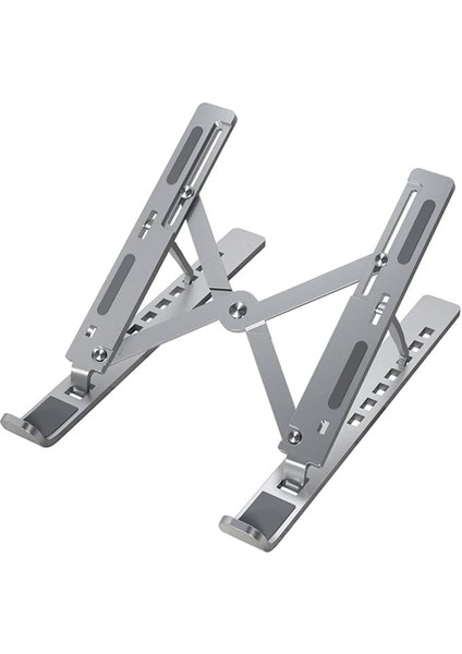 Laptop Standı Macbook Standı Notebook Standı Tüm Laptoplarla Uyumlu Bilgisayar Standı Taşınabilir Metal Kaymaz Standı Dizüstü Bilgisayar Stantları Stantı