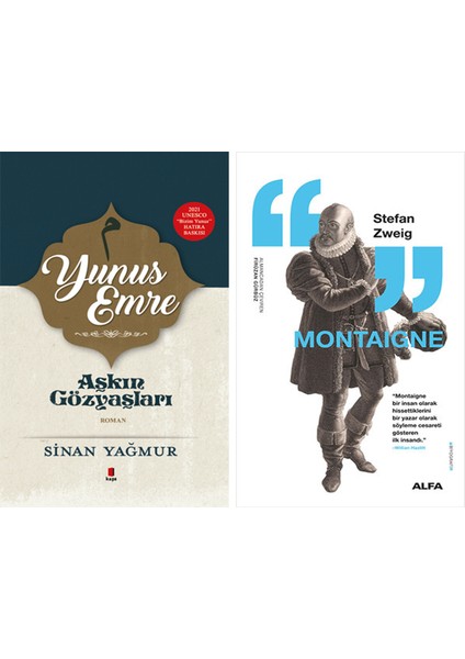 Yunus Emre - Aşkın Gözyaşları (Ciltli) + Montaigne