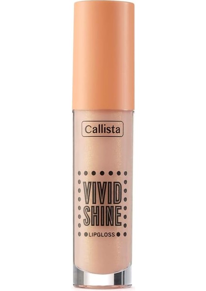 Callista Vivid Shine Lipgloss Nemlendiricili Dudak Parlatıcısı 106 Vanilla Goddess, Nude