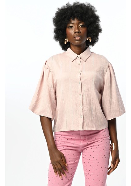 Kısa Kol Pudra Renk Gömlek fiyatları