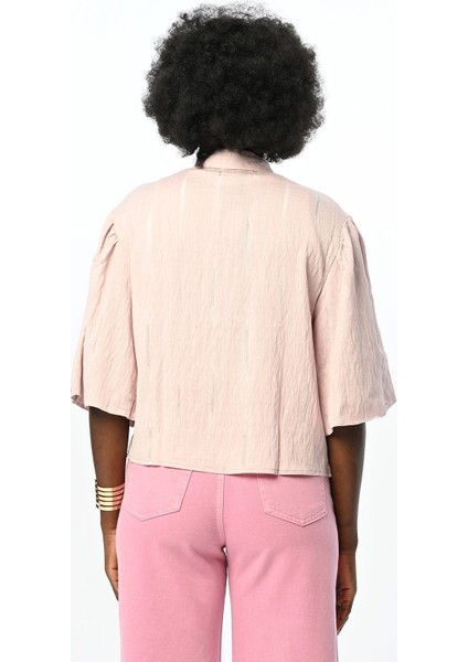 Kısa Kol Pudra Renk Gömlek indirimleri
