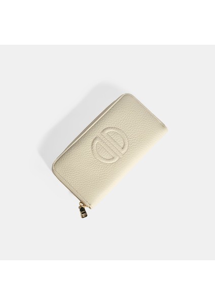 Kadın Bej Deri Cüzdan