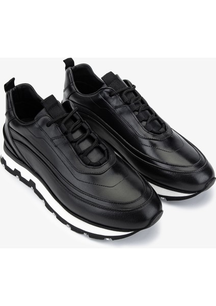 Erkek Hakiki Deri Siyah Sneakers & Spor Ayakkabı 1093 3071 Erk Ayk SK25-26 Sıyah Dr fiyatları