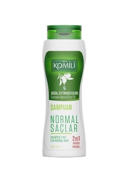 Komili 1878 Normal Saçlar Için 2&apos;si 1 Arada Kremli Vegan Temel Bakım Şampuanı - 500 ml