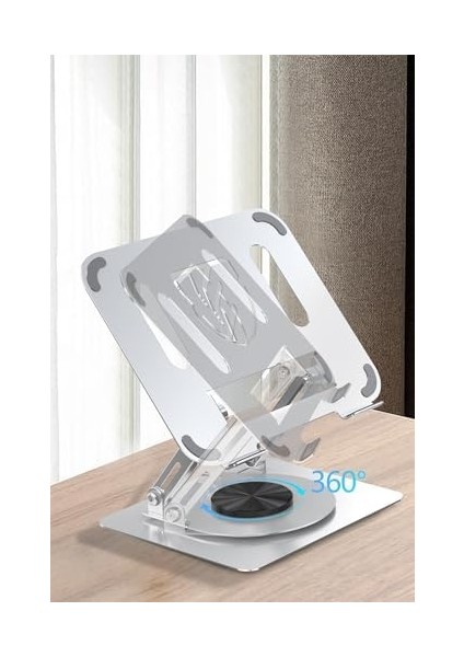 Çelik Ergonomik Bilgisayar Yükseltici Her Açıda Ayarlanabilir Tüm Boyutlarda Uyumlu Bilgisayar (EH257 - Gri) fiyatları