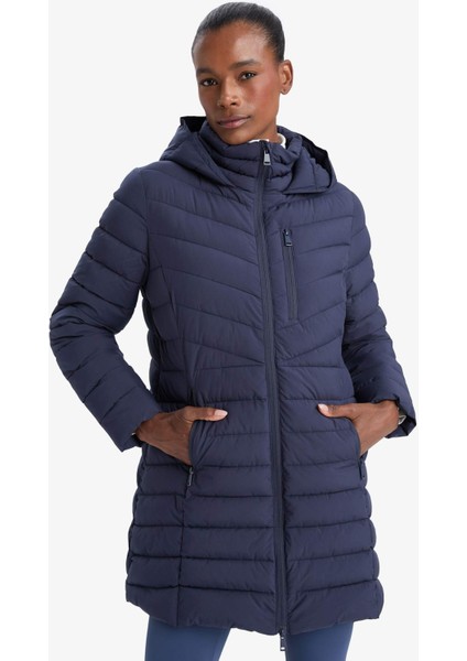 Fit Su İtici Regular Fit Kapüşonlu Şişme Parka Mont C6035AX25WN