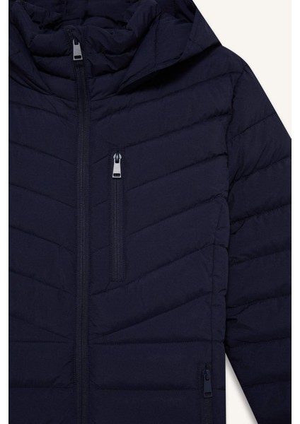 Fit Su İtici Regular Fit Kapüşonlu Şişme Parka Mont C6035AX25WN