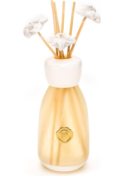 Missi 230 ml Ekru Seramik Çiçek Taş Çubuklu Beyaz Sabun Oda/banyo Kokusu fiyatları