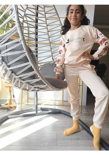 Kız Çocuk Alt Üst Takım Uzun Kollu Eşofman Rahat Şık Modern Tasarım modelleri