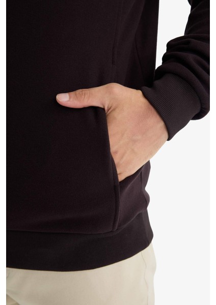 Regular Fit Yarım Fermuarlı Sweatshirt E9629AX25AU indirimleri