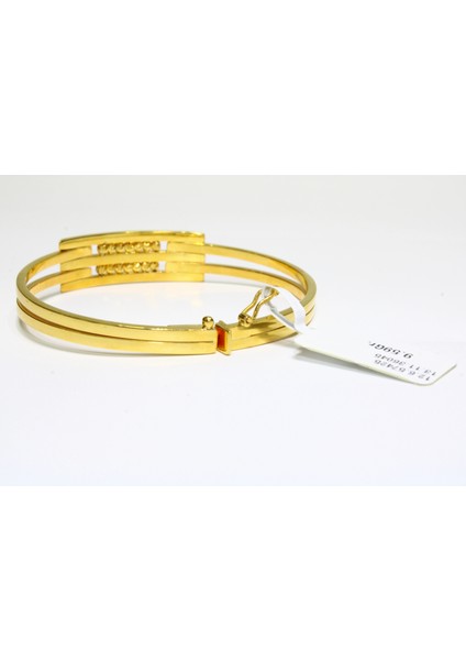 14 Ayar Altın 3 Sıralı Dorikalı Kaburga Kelepçe Bilezik 9.59 gr indirimleri