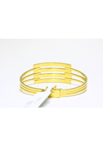 14 Ayar Altın 4 Sıralı Kaburga Kelepçe Bilezik 11.31 gr modelleri