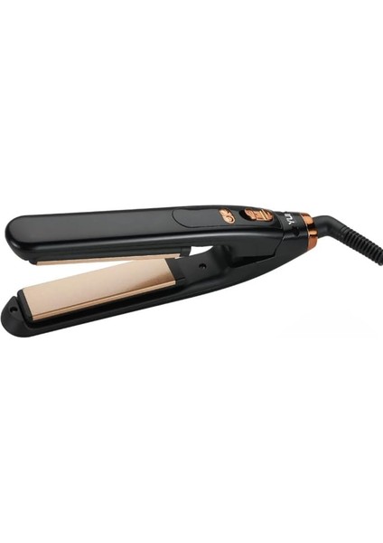 Yui KB2006 Seramik Plaka LED Ekran Mini Saç Düzleştirici ve Şekillendirici Maşa Siyah