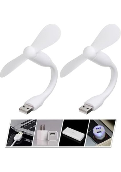 Mini Usb, Esnek Mini Fan, El, Pc, Powerbank, USB Cihazları Ile Kullanılabilir, Sessiz Taşınabilir USB Mini Soğutma Fanı Soğutucu, Seyahat Fanı (2 Adet) modelleri