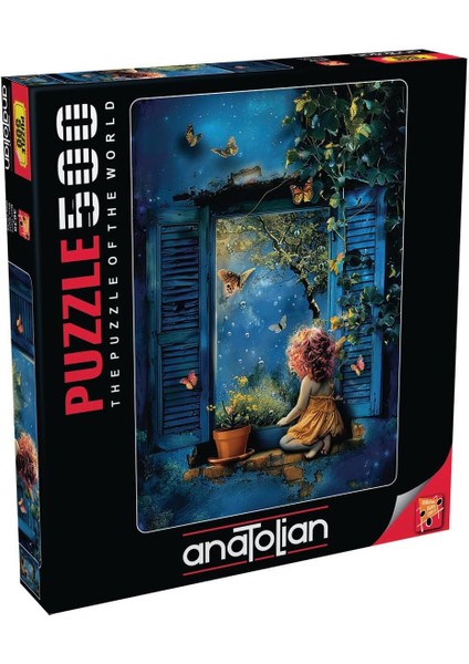 Puzzle - Mavi Gece / 500 Parça Puzzle, #3639
