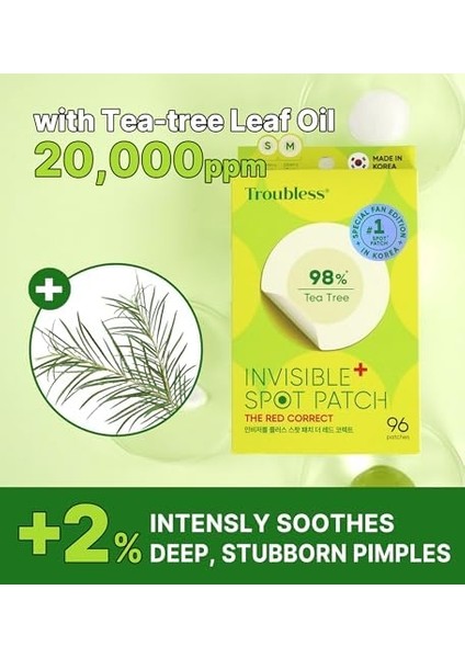 Ultra Ince Şeffaf Suya Dayanıklı%98 Çay Ağacı Özlü Kore Üretimi 96&apos;lı Akne ve Sivilce Bandı fiyatları