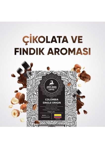 Addis Ababa Kolombiya Single Origin Espresso 250G