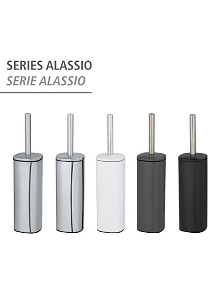 Alassio Tuvalet Fırçası Tutucusu, Beyaz, Metal, 39,2 x 9,3 x 9,3 cm fiyatları