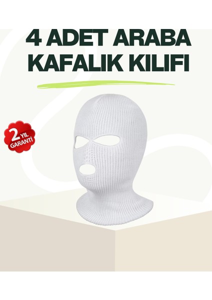 Araba Iç Dekorasyon Başlık Kılıfı 4’lü Esnek ve Dayanıklı