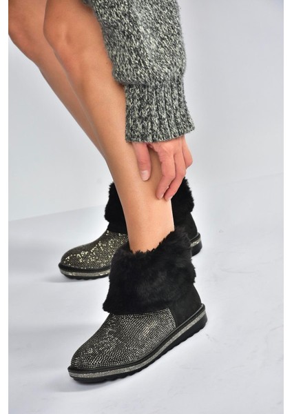 V250014702 Platin Süet Tüylü Kadın Bot fiyatları