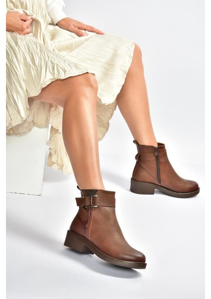 V674121109 Taba Alçak Topuklu Kadın Bot fiyatları