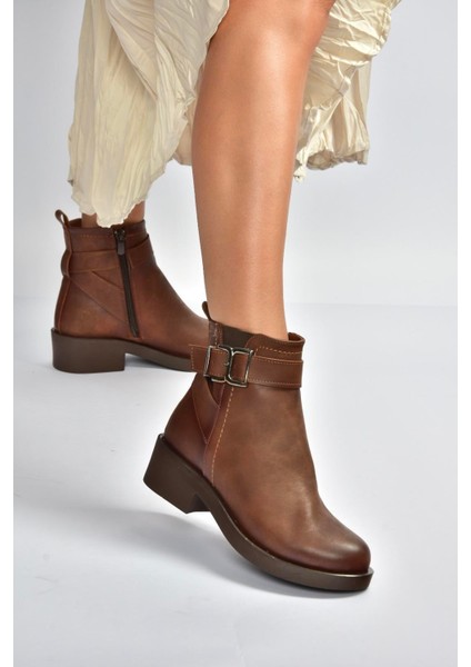 V674121109 Taba Alçak Topuklu Kadın Bot fırsatları