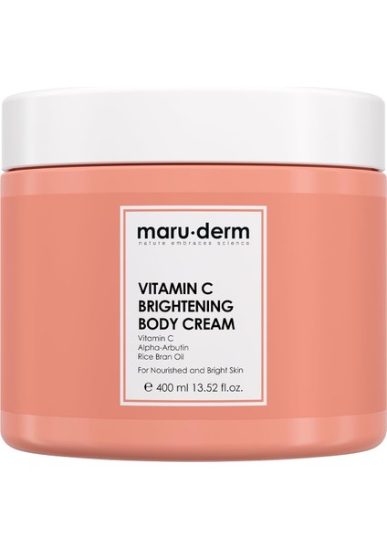 Maru.derm C Vitamini Aydınlatıcı Vücut Kremi 400 ml