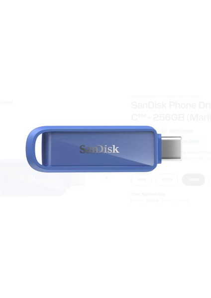 SDIXS0N-256G-GN6ND 256GB Phone Drive With USB-C-128GB (Maritime Blue) Flash Bellek
