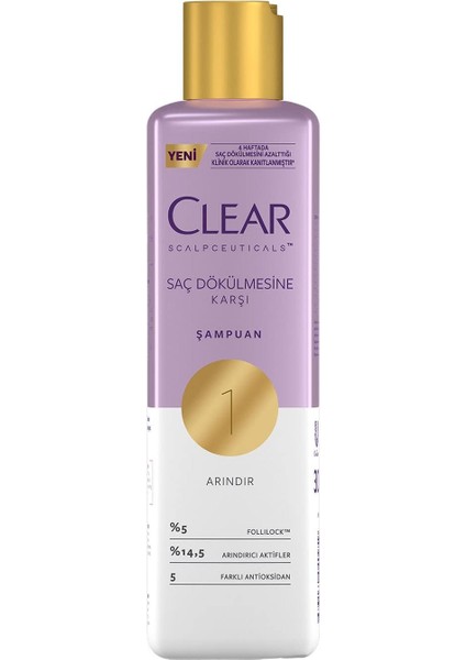 Clear Scalpceuticals Saç Bakım Şampuanı Saç Dökülmesine Karşı 300 ml fiyatları