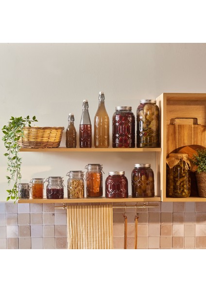 Storica Kilit Kapaklı Cam Kavanoz 130 ml fırsatları