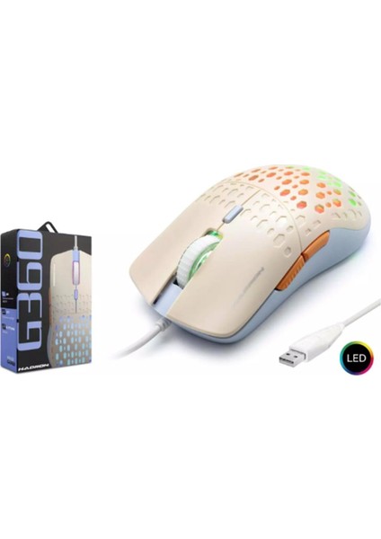 G360 Rgb 6 Buttons USB 3600 Dpı Oyuncu Mouse (1,40CM Kablo Uzunluğu)
