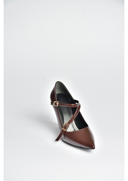 V820467260 Kahverengi Rustik Kalın Topuklu Kadın Ayakkabı indirimleri