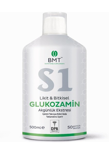 Bmt S1 Glukozamin, Likit & Bitkisel Glukozamin ve Akgünlük Ekstresi 500 ml fiyatları