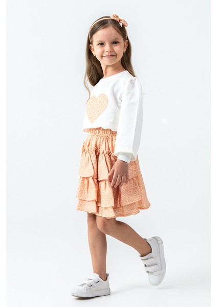 Taşlı Kalp Nakışlı Kız Çocuk 3\'lü Takım - 26K 6341 fırsatları