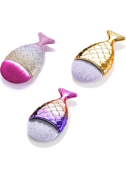 Kapaklı Toz Fırçası Balık / Mermaid Fırça - Orta Boy fırsatları